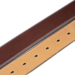 High Quality Cognac Leather Belt Strap For Buckles 3.0 Cm -Belt Shop high quality cognac leather belt strap for buckles 3.0 cm 5
