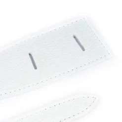 High Waist Tie Womens White Belt | Real Leather