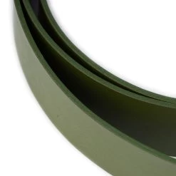 Khaki Green Leather Strap For Belt With Hole For Buckle 40 Mm -Belt Shop khaki green leather strap for belt with hole for buckle 40 mm 5
