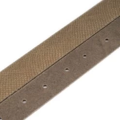 Khaki Green Suede Snake Embossed Belt Strap No Buckle -Belt Shop khaki green suede snake embossed belt strap no buckle 4