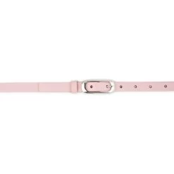 Ladies Skinny Pink Leather Belt For Dress 1.5 Cm -Belt Shop ladies skinny pink leather belt for dress 1.5 cm 4