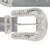 Lady Western Belt Grey Suede With Rhinestone Buckle 2 Lady Western Belt Grey Suede With Rhinestone Buckle -Belt Shop lady western belt grey suede with rhinestone buckle copy