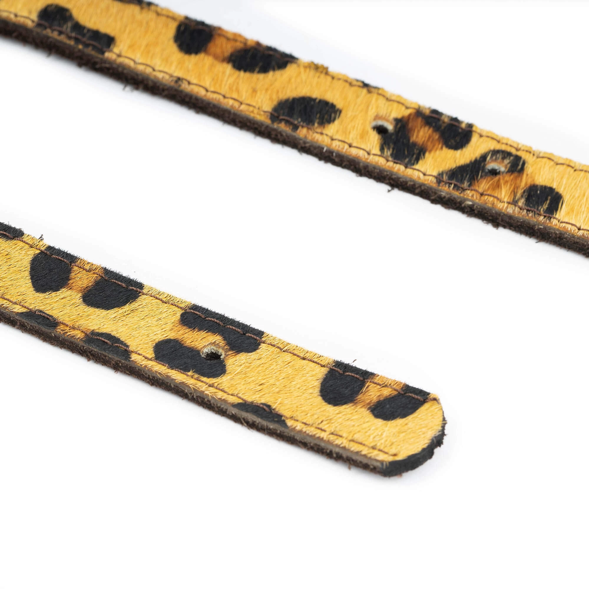 Leopard Calf Hair Belt Strap For Buckle 6 Leopard Calf Hair Belt Strap For Buckle - Image 4