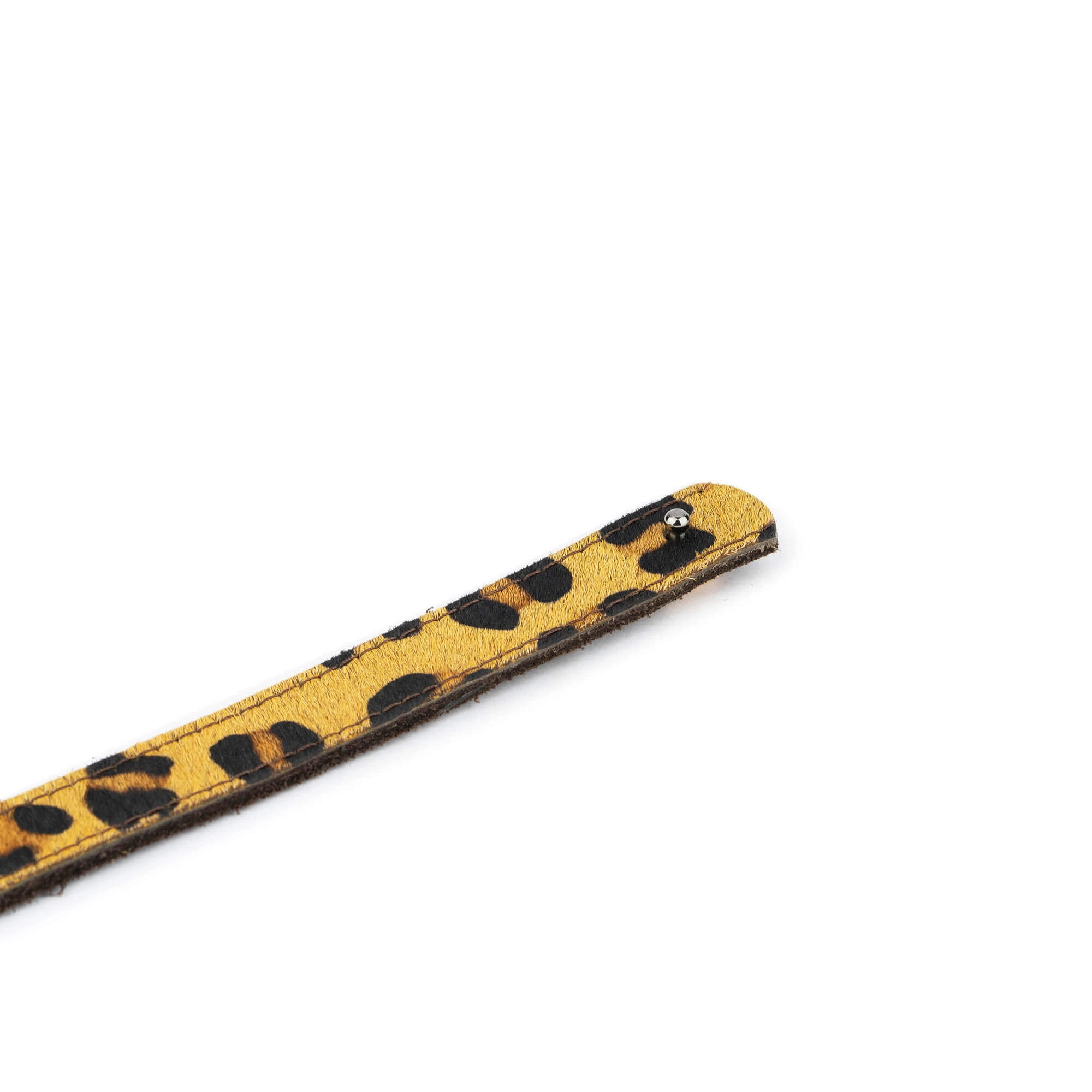 Leopard Calf Hair Belt Womens Reversible 5 Leopard Calf Hair Belt Womens Reversible - Image 3
