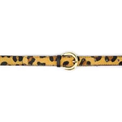 Leopard Print Belt With Gold Buckle -Belt Shop leopard print belt with gold buckle 4