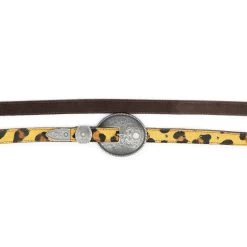 Leopard Print Western Belt For Women With Oval Buckle -Belt Shop leopard print western belt for women with oval buckle 6