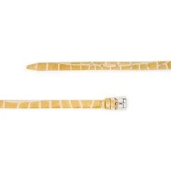 Light Brown Womens Skinny Belt Croco Embossed -Belt Shop light brown womens skinny belt croco embossed 2