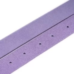 Lilac Suede Belt With Nickel Silver Buckle -Belt Shop lilac suede belt with nickel silver buckle 4