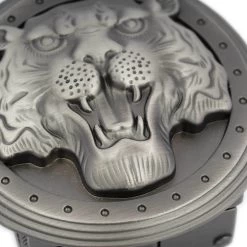 Lion Head Automatic Belt Buckle Gray -Belt Shop lion head automatic belt buckle gray 5