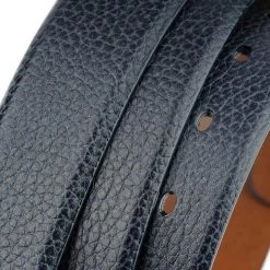 Luxury Blue Leather Belt Strap For Designer Buckles -Belt Shop luxury blue leather belt strap for designer buckles 5
