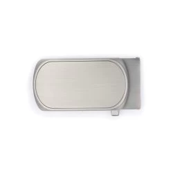 Matte Gray Oval Slide Belt Buckle Replacement