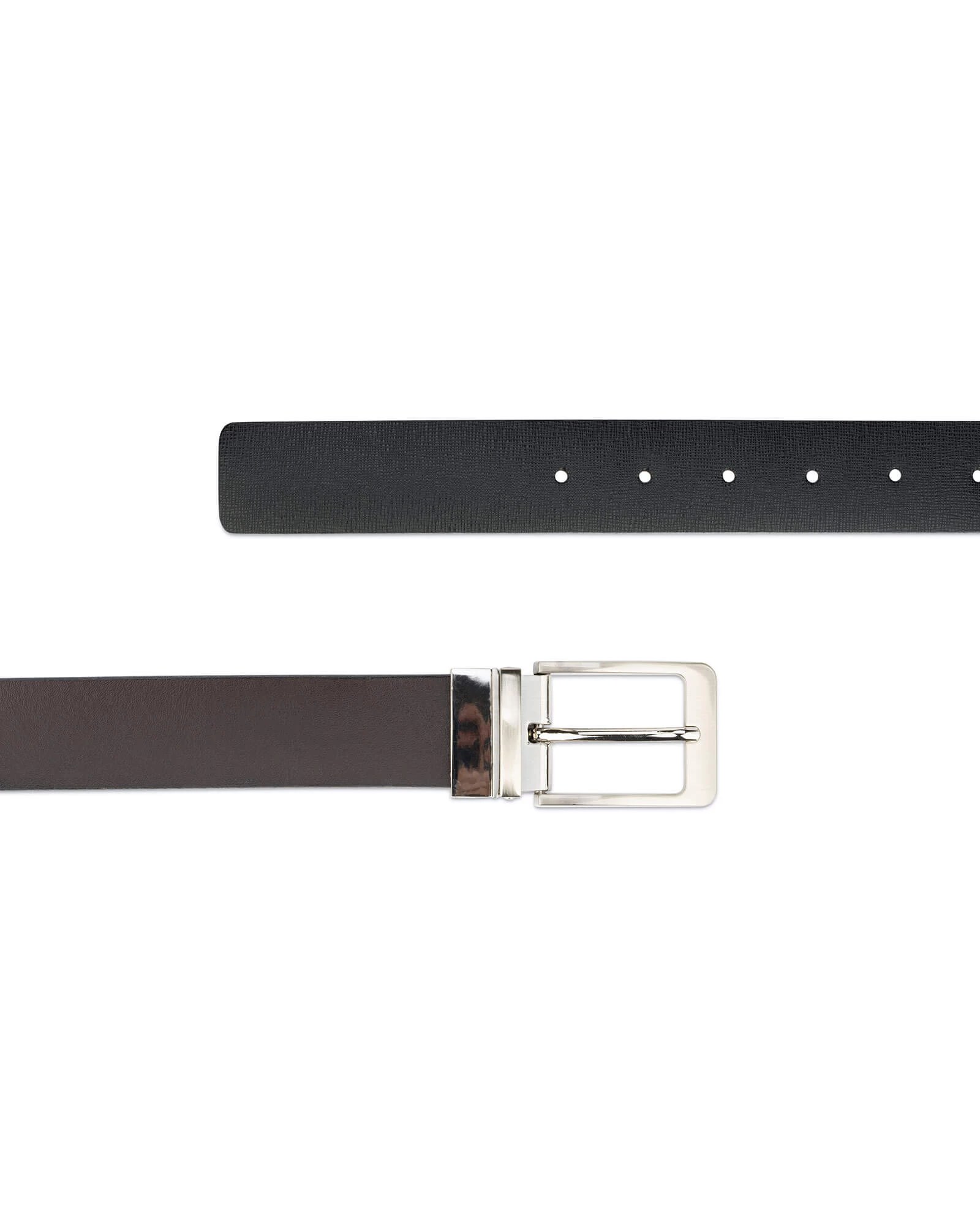 Men’s Belt Reversible | Saffiano Leather 3.5 Cm 6 Men’s Belt Reversible | Saffiano Leather 3.5 Cm - Image 4