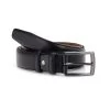 Mens Black Leather Dress Belt – Stitched 3.5 Cm -Belt Shop mens black leather dress belt stitched 3.5 cm 2