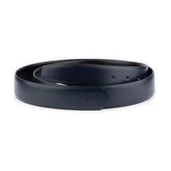 Mens Blue Black Reversible Belt Strap No Buckle -Belt Shop mens blue black reversible belt strap no buckle 1 28 40 usd55 BLUBLA35HOLMDS