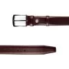 Mens Burgundy Dress Belt – Genuine Leather