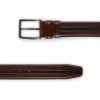 Mens Dark Brown Belt – Calfskin Leather -Belt Shop mens dark brown belt calfskin leather 351093 2