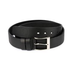 Men’s Full Grain Leather Belt | Black Thick 1.5 Inch