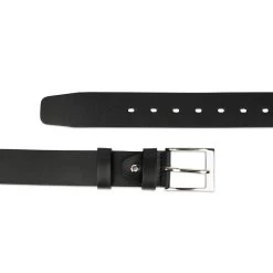 Men’s Full Grain Leather Belt | Black Thick 1.5 Inch -Belt Shop mens full grain leather belt black thick 1.5 inch 28 46 55usd 3