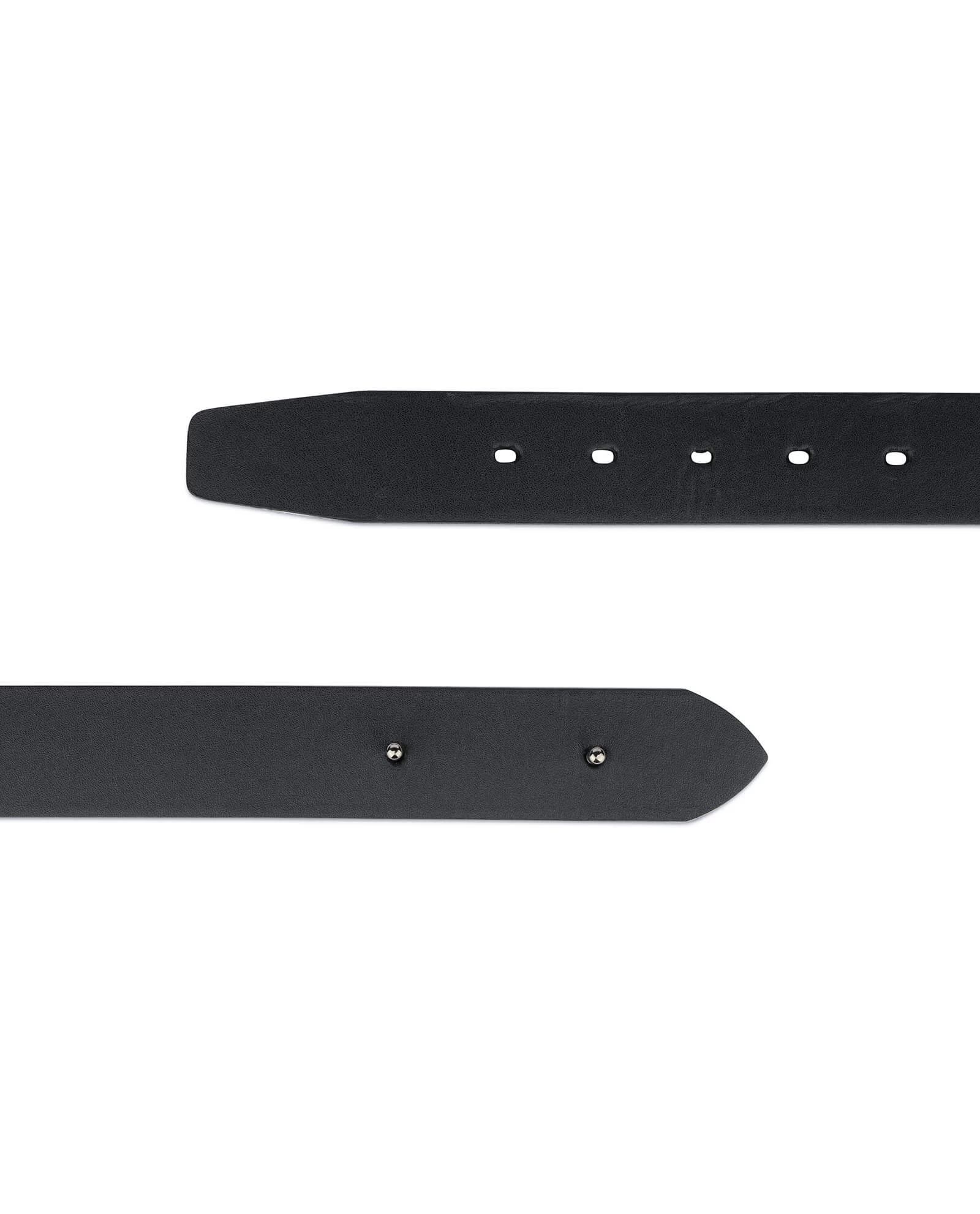 Men’s Full Grain Leather Belt Without Buckle 3 Men’s Full Grain Leather Belt Without Buckle