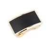 Mens Gold Ratchet Belt Buckle With Black Front -Belt Shop mens gold ratchet belt buckle with black front 1
