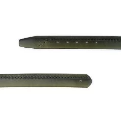 Mens Green Belt Strap No Buckle Calfskin Perforated -Belt Shop mens green belt strap no buckle calfskin perforated 2