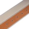 Mens Grey Belt Strap Replacement Leather -Belt Shop mens grey belt strap replacement leather 3