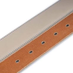 Mens Grey Belt Strap Replacement Leather