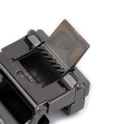 Mens Gunmetal Gray Ratcheting Clip Belt Buckle