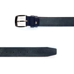 Mens Navy Leather Belt For Suit -Belt Shop mens navy leather belt for suit 351082 2