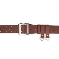 Mens Police Belt – Brown Genuine Leather -Belt Shop mens police belt brown genuine leather 6