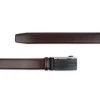 Mens Ratchet Vegan Leather Belt – Dark Brown 3.5 Cm -Belt Shop mens ratchet vegan leather belt dark brown 3.5 cm 2