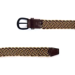 Mens Summer Belt – Braided Beige Brown -Belt Shop mens summer belt braided beige brown 351014 3