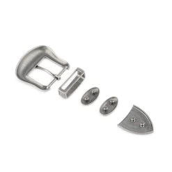 Mens Western Belt Buckle Replacement – 5 Piece Set Silver -Belt Shop mens western belt buckle replacement 5 piece set silver 6