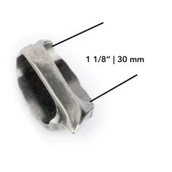 Metal Replacement Belt Loops Western Feather 30 Mm -Belt Shop metal replacement belt loops western feather 30 mm 6