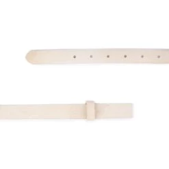 Natural Color Suede Leather Belt Strap Replacement For Buckles