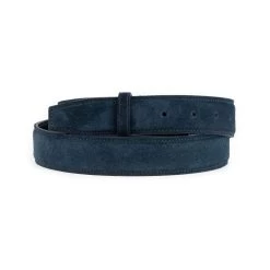 Navy Blue Suede Belt Leather Strap For Buckles Reversible -Belt Shop navy blue belt leather strap for buckles reversible 6