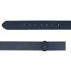 Navy Blue Leather Strap For Belt Replacement 4.0 Cm -Belt Shop navy blue leather strap for belt replacement 4.0 cm 2