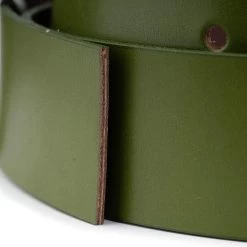Olive Green Belt Strap Replacement – Real Leather 1 1/2 Inch