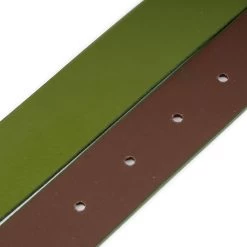 Olive Green Belt Strap Replacement – Real Leather 1 1/2 Inch -Belt Shop olive green belt strap replacement real leather 1 1 2 inch 4