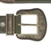 Olive Green Cowboy Belt With Antique Gold Buckle 1 Olive Green Cowboy Belt With Antique Gold Buckle -Belt Shop olive green cowboy belt with antique gold buckle copy