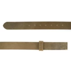 Olive Green Crazy Horse Leather Belt Strap 3.5 Cm