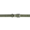 Olive Green Snakeskin Emboss Belt With Square Buckle -Belt Shop olive green snakeskin emboss belt with square buckle 2