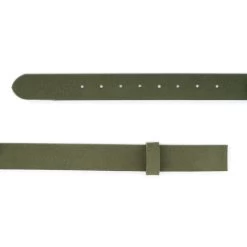 Olive Green Suede Leather Belt Strap Replacement 3.5 Cm