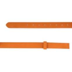 Orange Belt Strap Suede Leather For Buckles 1 Inch
