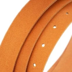 Orange Suede Belt With Gold Buckle -Belt Shop orange suede belt with gold buckle 5