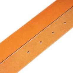 Orange Suede Belt With Silver Buckle -Belt Shop orange suede belt with silver buckle 4