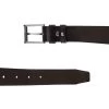 Perforated Trousers Belt For Men – Dark Brown Leather -Belt Shop perforated trousers belt for men dark brown leather 351132 2