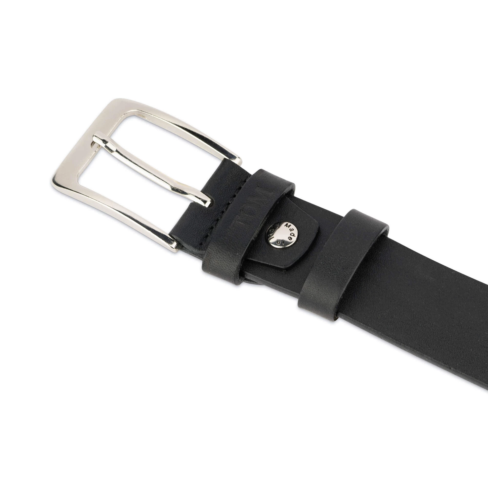 Personalised Mens Leather Belt | Black Full Grain 7 Personalised Mens Leather Belt | Black Full Grain - Image 5