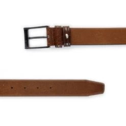 Pin Buckle Belt For Men – Brown Leather -Belt Shop pin buckle belt for men brown leather 351094 3