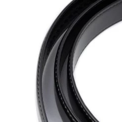 Ratchet Vegan Leather Belt Strap Replacement Black 3.0 Cm -Belt Shop ratchet vegan leather belt strap replacement black 3.0 cm 4